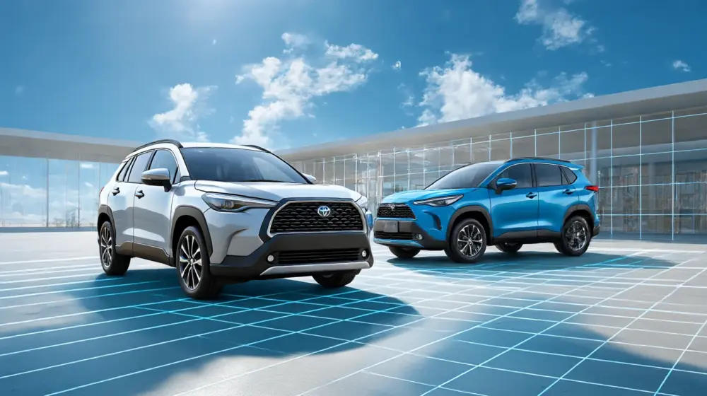 カローラクロスと「RAV4」との大きさの違い